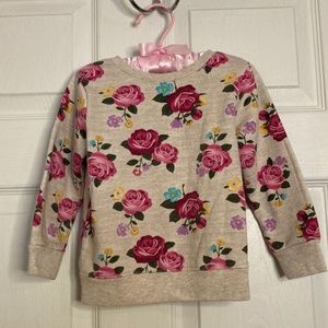 Garanimals Gray & Pink Floral Crewneck Sweatshirt